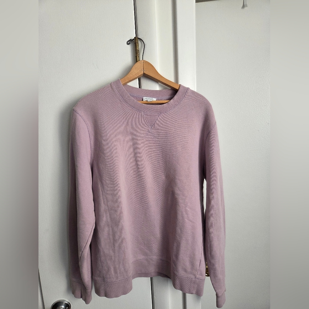 Sunspel Loopback Minimalist Cotton Sweatshirt Lil… - image 2